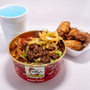 Spicy Pork Bowl + 6 Wings Combo