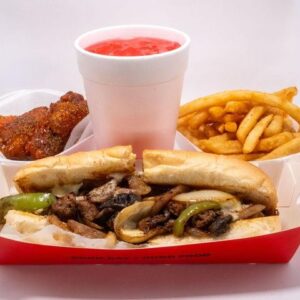 Philly Sub Meal + 4 Wings