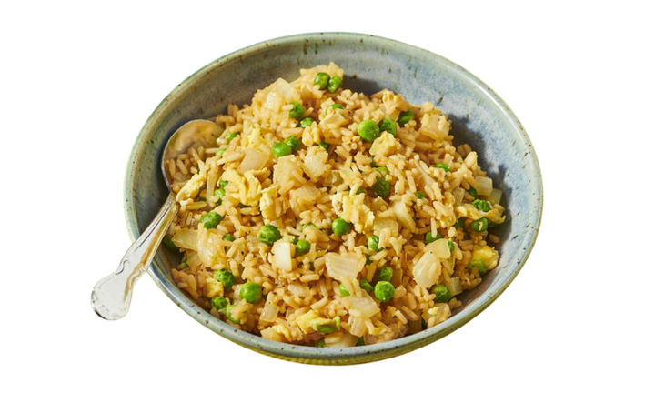 Savory Korean-style fried rice side dish, the perfect accompaniment to any KBBQ meal.