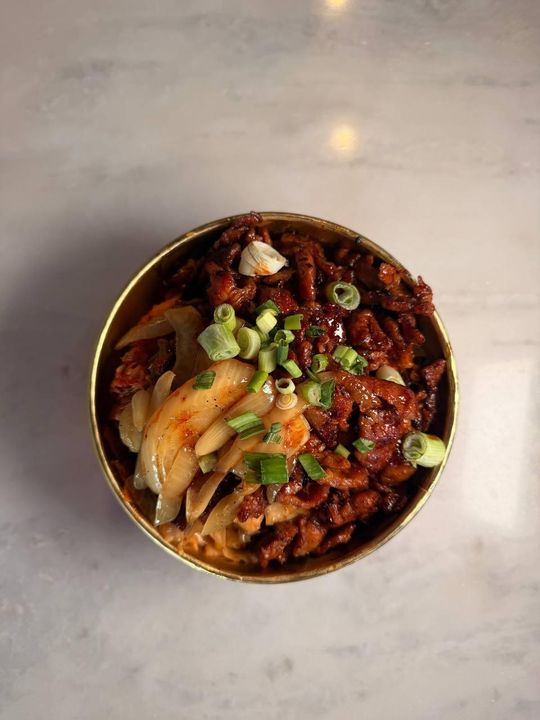 Spicy marinated pork KBBQ bowl, a hearty and flavorful favorite at Chimac.