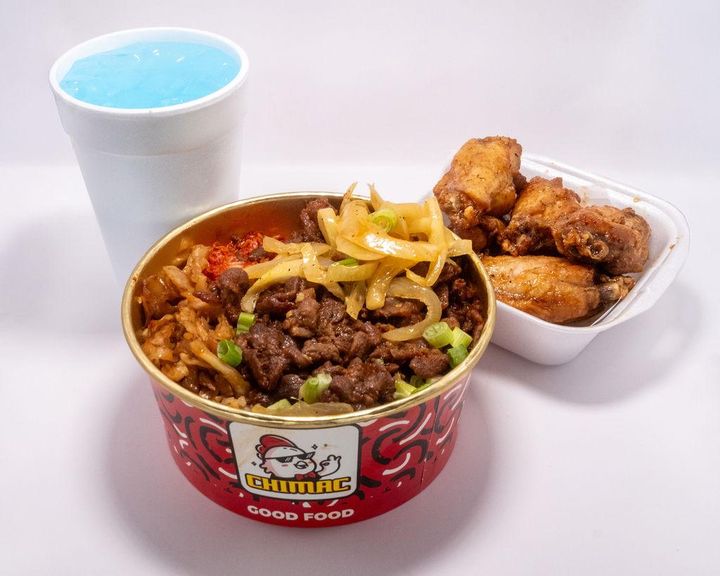 Spicy Pork Bowl + 6 Wings