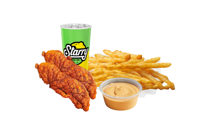 Chimac Tender Combo: All tenders Combos are served with a side, drink & side of Pink sauce.